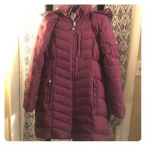 Eddie Bauer Women’s Maroon Parka Puffer Jacket
